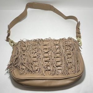 Anthropologie ‘Lucky Penny’ Leather Bag with Fringe - NWOT